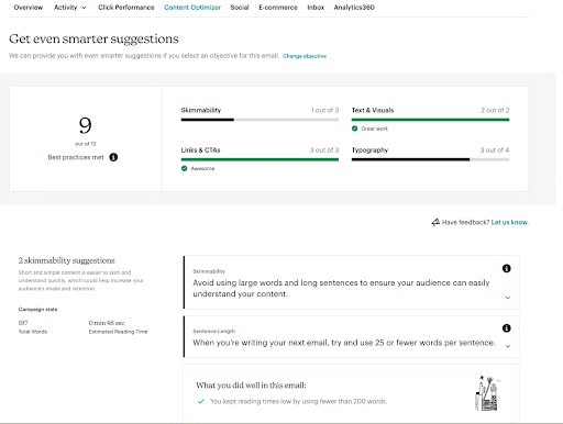 Content Optimizer - Mailchimp