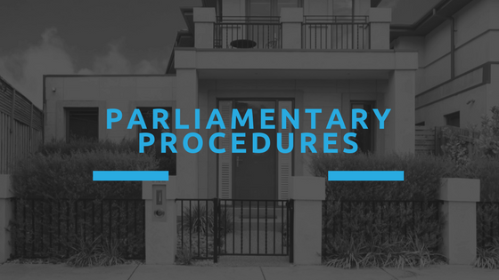 HOA Meeting Tips - Parliamentary Procedures