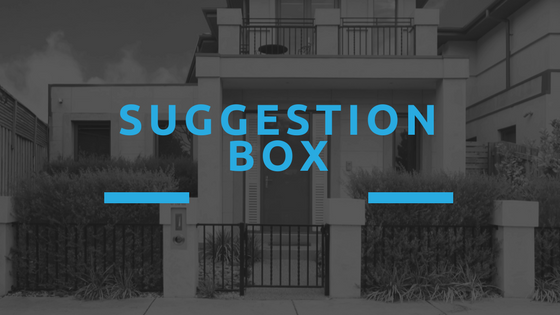 HOA Meeting Tips - Community Suggestion Box