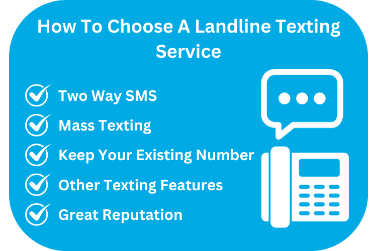 How To Choose A Landline Texting Service