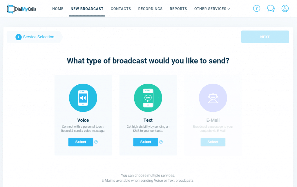 Send Out a Text Message Broadcast - DialMyCalls