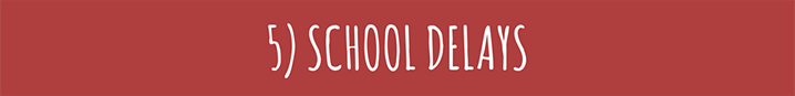 School Delays - School Safety Tips for Extreme Weather