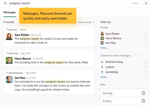 Search Tools - Slack