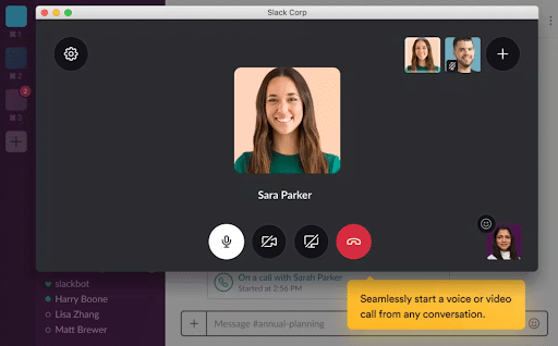 Video & Audio Calls - Slack